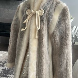 COPY - Vintage faux seal jacket size small 1960 museum quality teddy coat